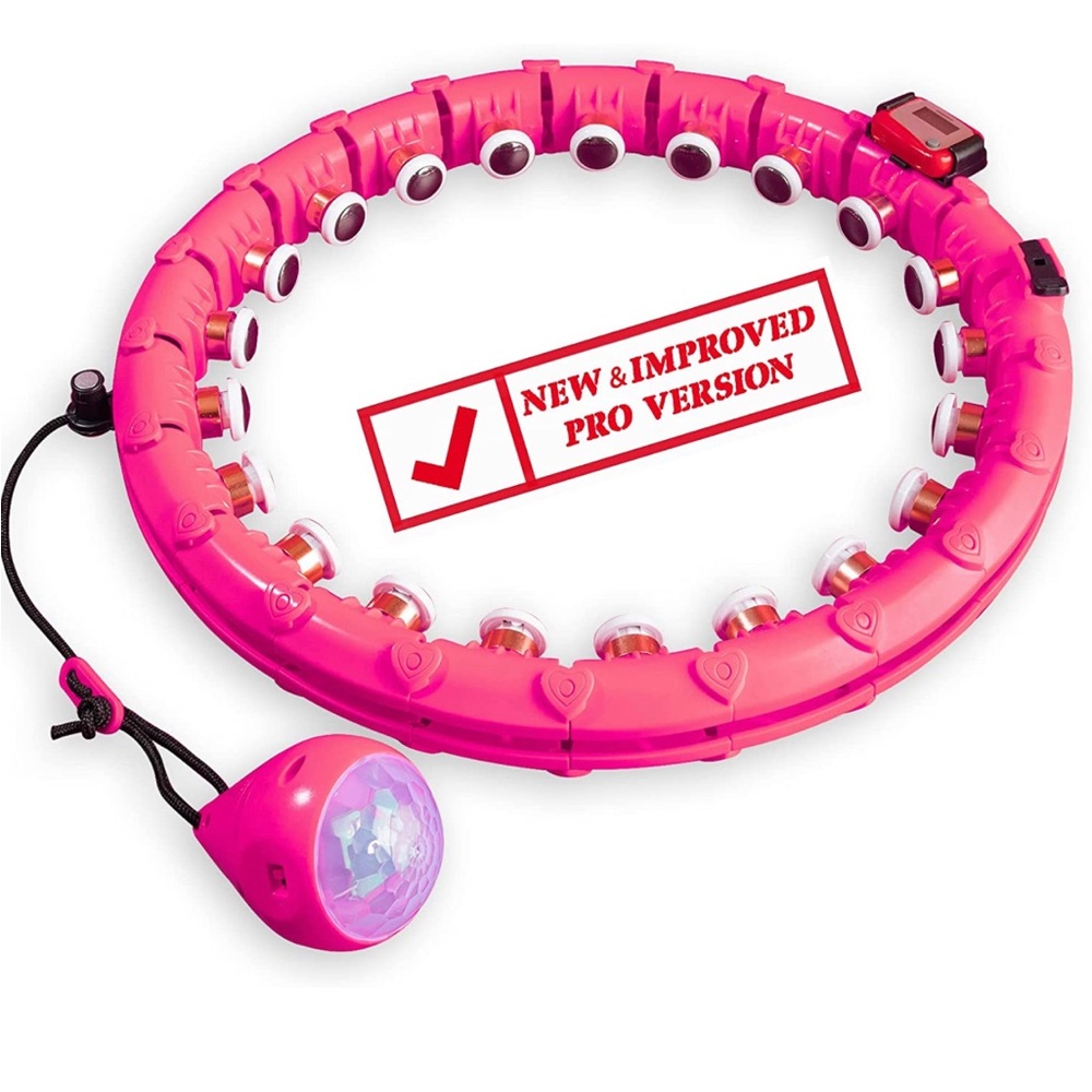 ACTIVNA PRO Smart Weighted Hula Hoop with Lights - Waist Hula for Adults